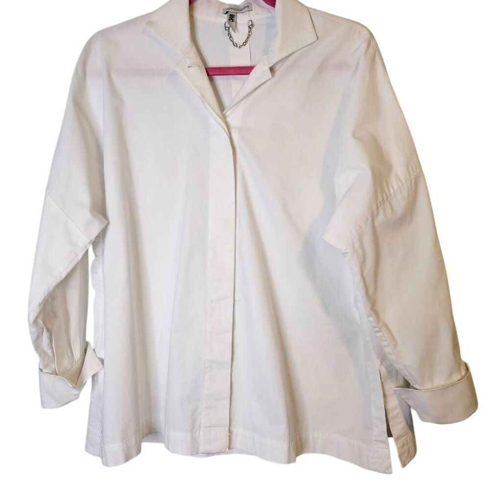 Flatiron Workshop cotton white button down.  XL,#953